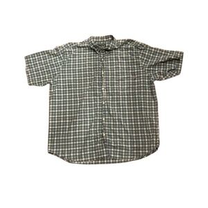Woolrich Men's Plaid Short Sleeve Cotton Button Down Shirt